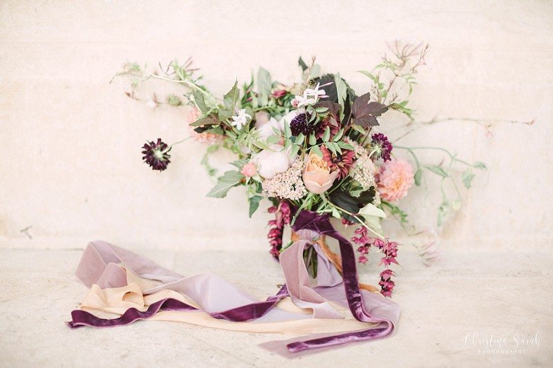 burgundy bridal bouquet