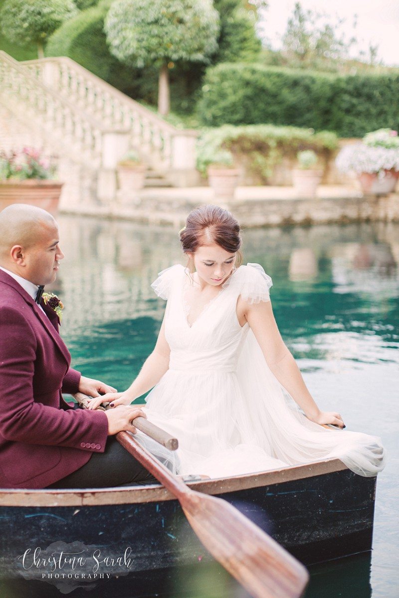 romantic boat ride wedding